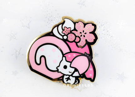 Gamers Guild AZ Bonnies Lab Sakura Roll Cake Enamel Pin Faire
