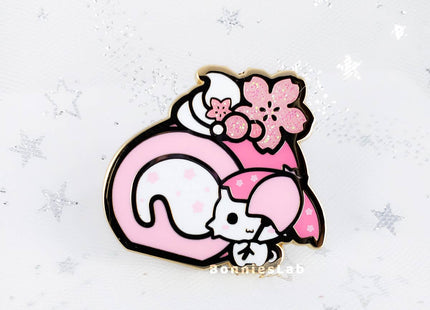 Gamers Guild AZ Bonnies Lab Sakura Roll Cake Enamel Pin Faire