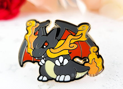 Gamers Guild AZ Bonnies Lab Shiny Charizard Enamel Pin Faire