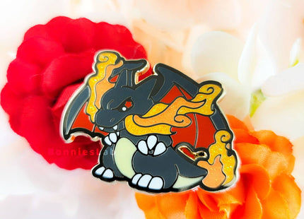 Gamers Guild AZ Bonnies Lab Shiny Charizard Enamel Pin Faire