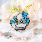 Gamers Guild AZ Bonnies Lab Shiny Hisuian Zorua Epoxy Acrylic Keychain Holographic Charm Faire