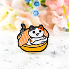 Gamers Guild AZ Bonnies Lab Smoked Salmon (Lox) Bagel Cat Enamel Pin Faire