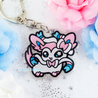Gamers Guild AZ Bonnies Lab Sylveon Epoxy Acrylic Keychain Charm Faire