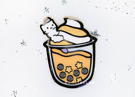 Gamers Guild AZ Bonnies Lab Thai Iced Tea Enamel Pin Faire