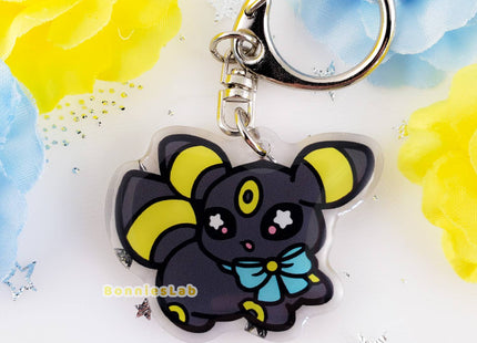 Gamers Guild AZ Bonnies Lab Umbreon Epoxy Acrylic Keychain Charm Faire