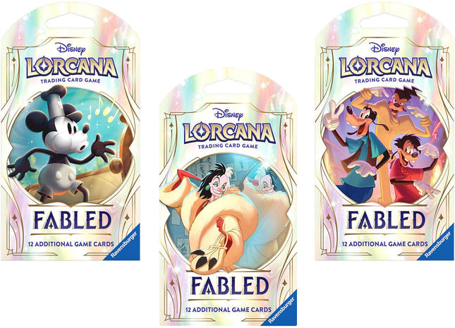 Gamers Guild AZ Booster Pack Lorcana TCG: Fabled Sleeved Booster Pack Booster Pack