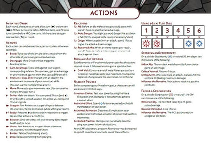 Gamers Guild AZ Brotherwise Games Cosmere RPG: Mistborn GM Screen (Pre-Order) Southern Hobby
