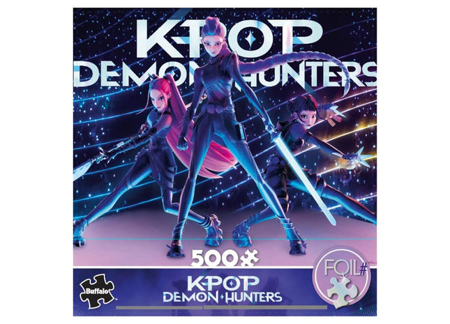 Gamers Guild AZ Buffalo Games KPop Demon Hunters: Huntrix Battle Foil Puzzle 500 Pieces ACD Distribution