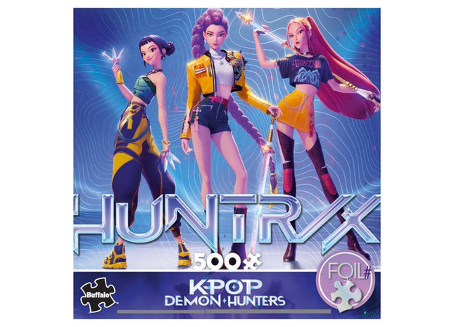 Gamers Guild AZ Buffalo Games KPop Demon Hunters: Huntrix Foil Puzzle 500 Pieces ACD Distribution
