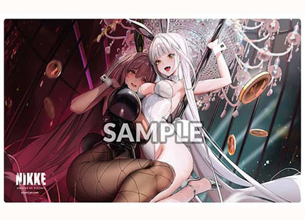 Gamers Guild AZ Bushiroad Bushi Supplies: Rubber Playmat Volume 10: Goddess of Victory: Nikke: Design A: Bunny X 777: Noir and Blanc (Pre-Order) GTS