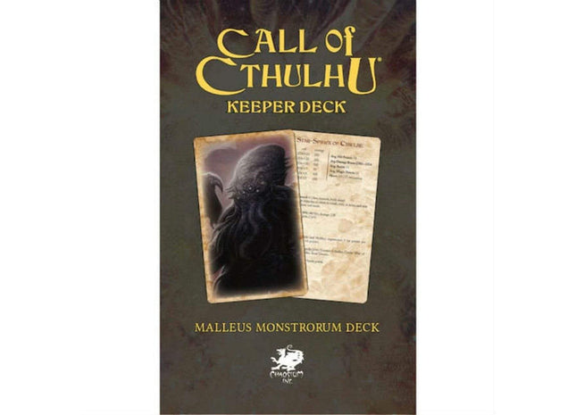Gamers Guild AZ Call of Cthulhu Call of Cthulhu, 7th Ed.: The Malleus Monstrorum Keeper Deck PHD