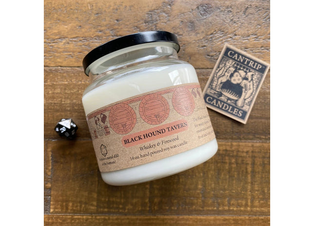 Gamers Guild AZ Cantrip Candles Cantrip Candles: Black Hound Tavern 16 oz Cantrip Candles