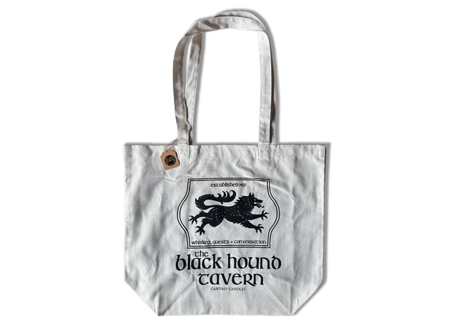 Gamers Guild AZ Cantrip Candles Cantrip Candles: Black Hound Tavern Tote - White Cantrip Candles