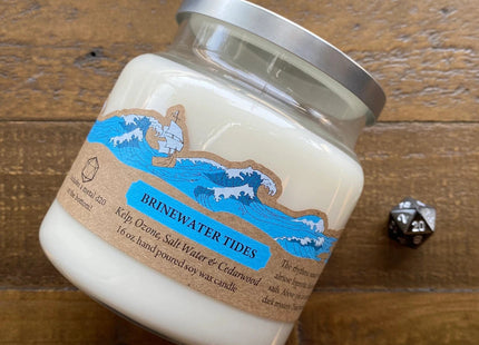 Gamers Guild AZ Cantrip Candles Cantrip Candles: Brinewater Tides 16 oz Cantrip Candles