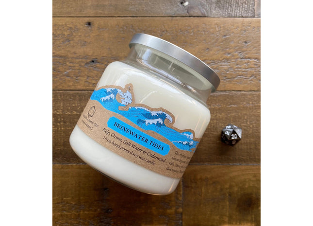 Gamers Guild AZ Cantrip Candles Cantrip Candles: Brinewater Tides 16 oz Cantrip Candles