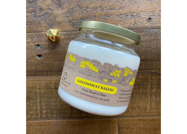 Gamers Guild AZ Cantrip Candles Cantrip Candles: Goldwheat Bakery 16 oz Cantrip Candles