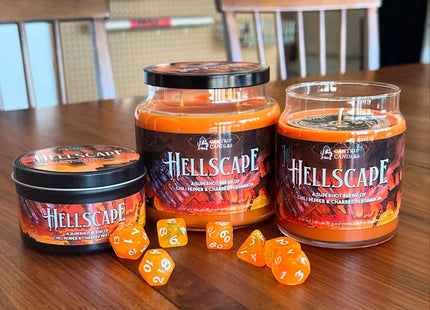 Gamers Guild AZ Cantrip Candles Cantrip Candles: Hellscape 16 oz Cantrip Candles