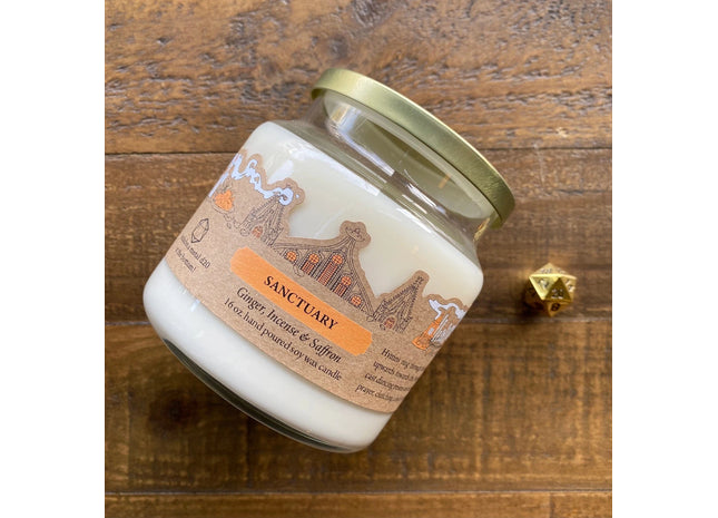 Gamers Guild AZ Cantrip Candles Cantrip Candles: Sanctuary 16 oz Cantrip Candles