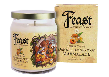 Gamers Guild AZ Cantrip Candles Cantrip Candles: Sentry Sven's Dandelion Apricot Marmalade Cantrip Candles