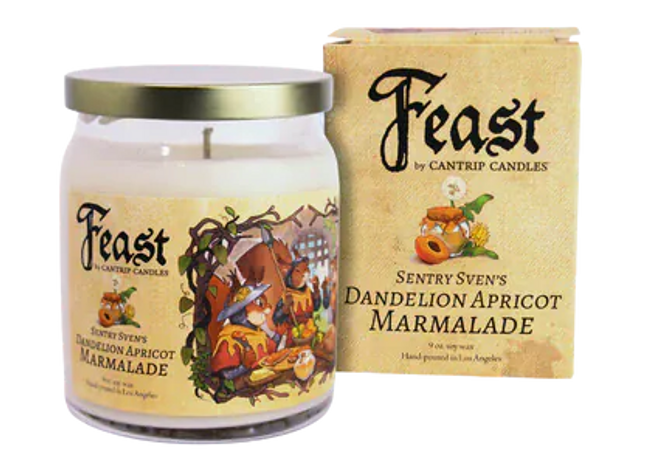 Gamers Guild AZ Cantrip Candles Cantrip Candles: Sentry Sven's Dandelion Apricot Marmalade Cantrip Candles