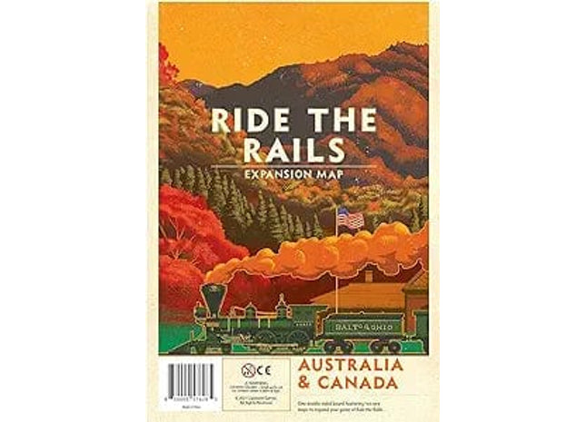 Gamers Guild AZ Capstone Games Ride The Rails: Australia & Canada Expansion Capstone Games