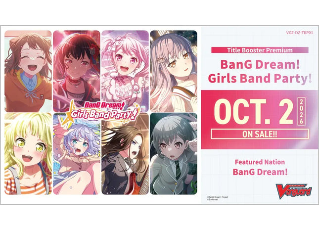 Gamers Guild AZ Cardfight!! Vanguard Cardfight!! Vanguard: BanG  Dream! Girls Band Party! Display Box (Pre-Order) YY Card World