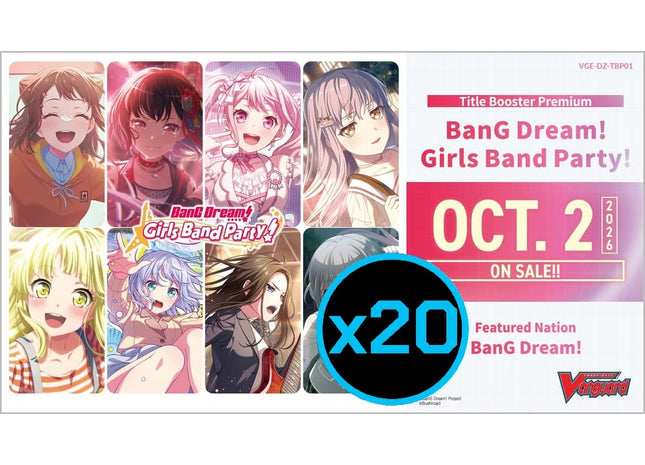 Gamers Guild AZ Cardfight!! Vanguard Cardfight!! Vanguard: BanG  Dream! Girls Band Party! Display Case (Pre-Order) YY Card World