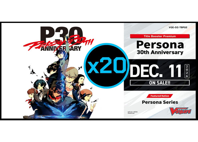 Gamers Guild AZ Cardfight!! Vanguard Cardfight!! Vanguard: Persona 30th Anniversary Display Case (Pre-Order) YY Card World