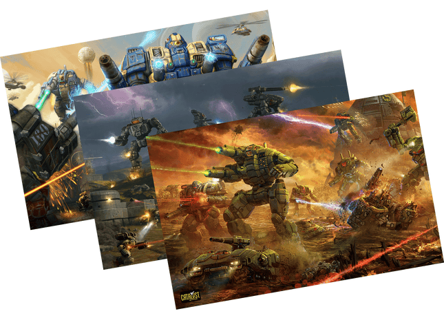 Gamers Guild AZ Catalyst Game Labs BattleTech: Supersize 3 Poster Set AGD