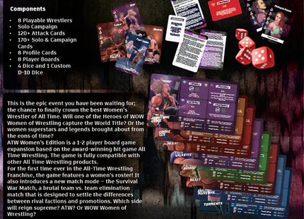 Gamers Guild AZ Cation Arts All Time Wrestling: Women's Edition Expansion - ATW vs WOW (Pre-Order) Quartermaster Direct