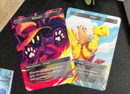 Gamers Guild AZ Caverns & Calicos Caverns & Calicos: Wizard & Bird Token Set for Magic: The Gathering Caverns & Calicos