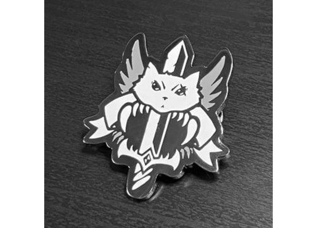 Gamers Guild AZ Caverns & Calicos Enamel Pin: Cat Class - Barbarian Caverns & Calicos