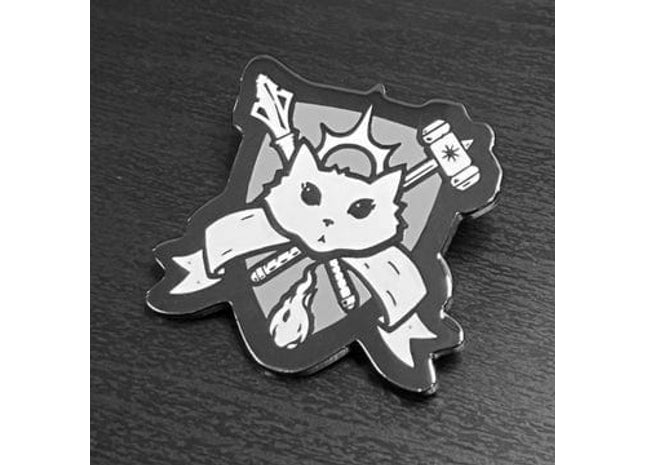 Gamers Guild AZ Caverns & Calicos Enamel Pin: Cat Class - Cleric Caverns & Calicos