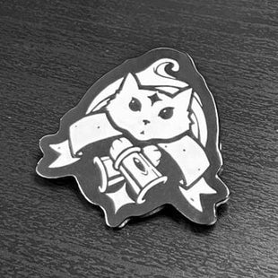 Gamers Guild AZ Caverns & Calicos Enamel Pin: Cat Class - Monk Caverns & Calicos