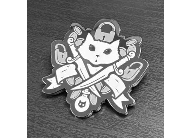 Gamers Guild AZ Caverns & Calicos Enamel Pin: Cat Class - Rogue Caverns & Calicos
