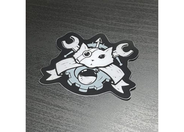 Gamers Guild AZ Caverns & Calicos Sticker: Cat Class - Artificer Caverns & Calicos
