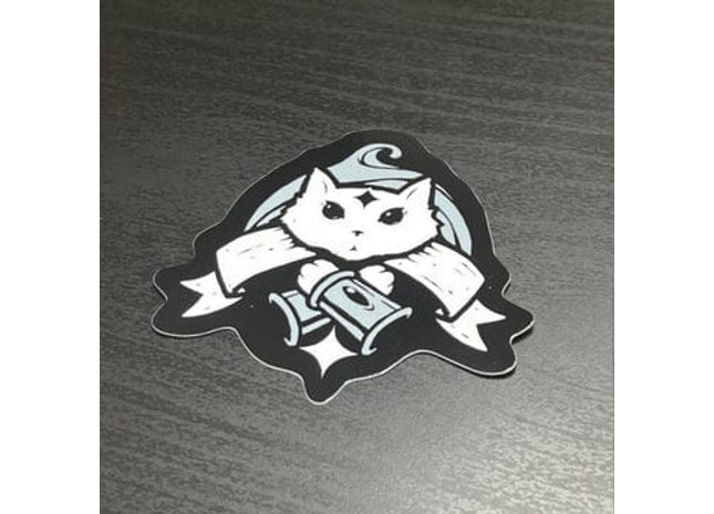 Gamers Guild AZ Caverns & Calicos Sticker: Cat Class - Monk Caverns & Calicos
