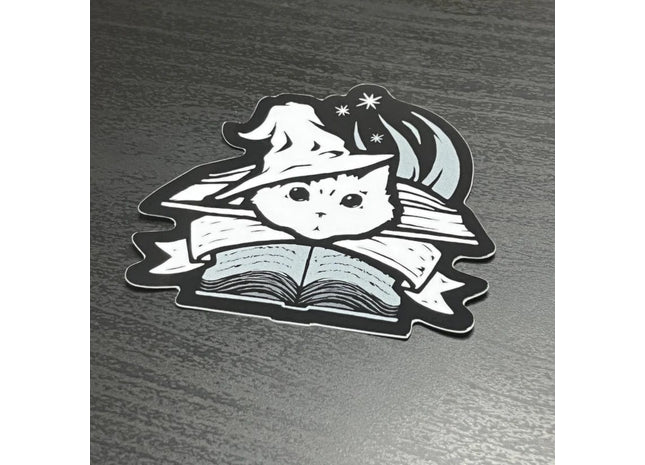 Gamers Guild AZ Caverns & Calicos Sticker: Cat Class - Wizard Caverns & Calicos