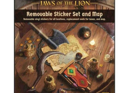 Gamers Guild AZ Cephalofair Games Gloomhaven: Jaws of the Lion - Removable Sticker Set & Map GTS
