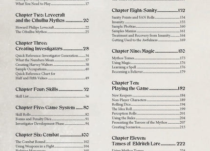 Gamers Guild AZ Chaosium Call of Cthulhu Keeper Rulebook (Pre-Order) PSi