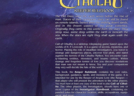 Gamers Guild AZ Chaosium Call of Cthulhu Keeper Rulebook (Pre-Order) PSi