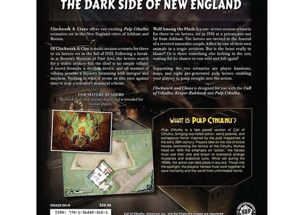 Gamers Guild AZ Chaosium Call of Cthulhu: Pulp Cthulhu - Clockwork & Claws (Pre-Order) Asmodee