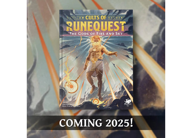Gamers Guild AZ Chaosium RuneQuest RPG: Cults of RuneQuest - The Gods of Fire and Sky (Pre-Order) AGD