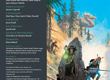 Gamers Guild AZ Chaosium RuneQuest RPG: Lands of RuneQuest - Dragon Pass AGD