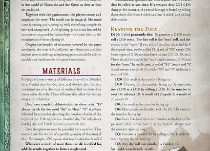 Gamers Guild AZ Chaosium RuneQuest RPG: Roleplaying in Glorantha Core Rulebook AGD