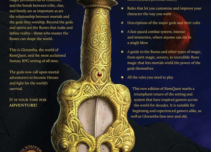 Gamers Guild AZ Chaosium RuneQuest RPG: Roleplaying in Glorantha Core Rulebook AGD