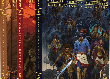 Gamers Guild AZ Chaosium RuneQuest RPG: Roleplaying in Glorantha Deluxe Slipcase Set AGD