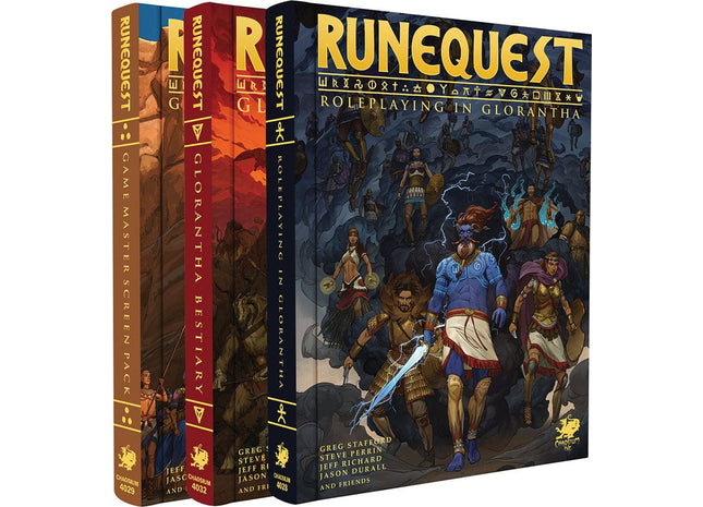 Gamers Guild AZ Chaosium RuneQuest RPG: Roleplaying in Glorantha Deluxe Slipcase Set AGD