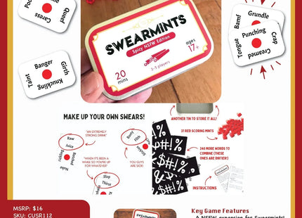 Gamers Guild AZ Cheer Up Games Swearmints Spicy NSFW Edition Quartermaster Direct