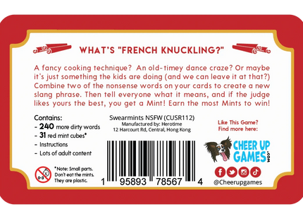 Gamers Guild AZ Cheer Up Games Swearmints Spicy NSFW Edition Quartermaster Direct